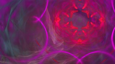 Fantezi kaotik renkli fraktal desen. Soyut Fraktal şekiller. 3D render resimde arka plan veya duvar kağıdı