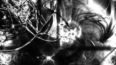 Fantezi kaotik renkli fraktal desen. Soyut Fraktal şekiller. 3D render resimde arka plan veya duvar kağıdı