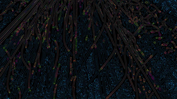 Fantasía caótica patrón fractal colorido. Formas fractales abstractas. Fondo de ilustración de representación 3D o fondo de pantalla — Foto de Stock