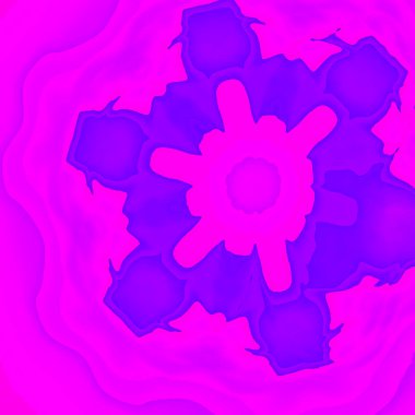 Fantezi kaotik renkli fraktal desen. Soyut Fraktal şekiller. 3D render resimde arka plan veya duvar kağıdı