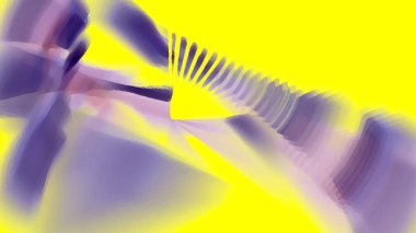 Fantezi kaotik renkli fraktal desen. Soyut Fraktal şekiller. 3D render resimde arka plan veya duvar kağıdı