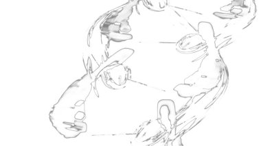 Fantezi kaotik renkli fraktal desen. Soyut Fraktal şekiller. 3D render resimde arka plan veya duvar kağıdı