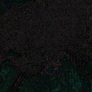 Fantezi kaotik renkli fraktal desen. Soyut Fraktal şekiller. 3D render resimde arka plan veya duvar kağıdı