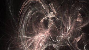 Fantezi kaotik renkli fraktal desen. Soyut Fraktal şekiller. 3D render resimde arka plan veya duvar kağıdı