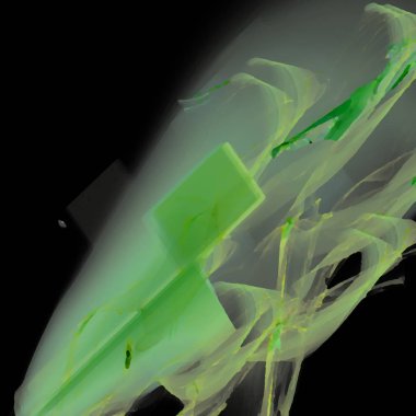 Fantezi kaotik renkli fraktal desen. Soyut Fraktal şekiller. 3D render resimde arka plan veya duvar kağıdı