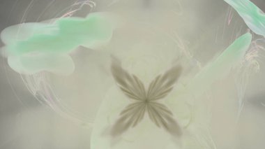 Fantezi kaotik renkli fraktal desen. Soyut Fraktal şekiller. 3D render resimde arka plan veya duvar kağıdı