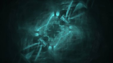 Fantezi kaotik renkli fraktal desen. Soyut Fraktal şekiller. 3D render resimde arka plan veya duvar kağıdı