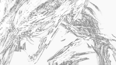 Fantezi kaotik renkli fraktal desen. Soyut Fraktal şekiller. 3D render resimde arka plan veya duvar kağıdı