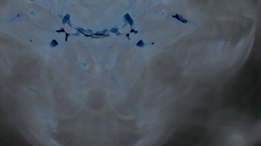 Fantezi kaotik renkli fraktal desen. Soyut Fraktal şekiller. 3D render resimde arka plan veya duvar kağıdı