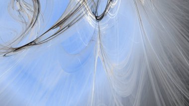 Fantezi kaotik renkli fraktal desen. Soyut Fraktal şekiller. 3D render resimde arka plan veya duvar kağıdı