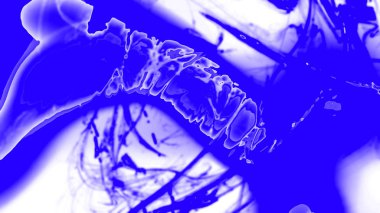 Fantezi kaotik renkli fraktal desen. Soyut Fraktal şekiller. 3D render resimde arka plan veya duvar kağıdı