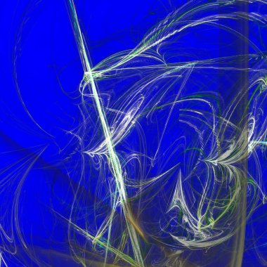 Fantezi kaotik renkli fraktal desen. Soyut Fraktal şekiller. 3D render resimde arka plan veya duvar kağıdı