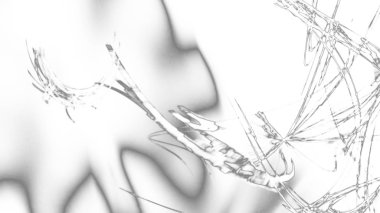 Fantezi kaotik renkli fraktal desen. Soyut Fraktal şekiller. 3D render resimde arka plan veya duvar kağıdı