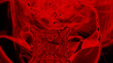 Fantezi kaotik renkli fraktal desen. Soyut Fraktal şekiller. 3D render resimde arka plan veya duvar kağıdı