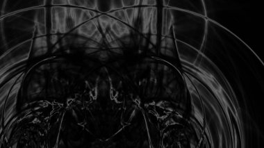 Fantezi kaotik renkli fraktal desen. Soyut Fraktal şekiller. 3D render resimde arka plan veya duvar kağıdı