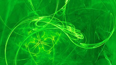 Fantezi kaotik renkli fraktal desen. Soyut Fraktal şekiller. 3D render resimde arka plan veya duvar kağıdı