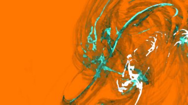 Fantezi kaotik renkli fraktal desen. Soyut Fraktal şekiller. 3D render resimde arka plan veya duvar kağıdı