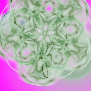 Fantezi kaotik renkli fraktal desen. Soyut Fraktal şekiller. 3D render resimde arka plan veya duvar kağıdı