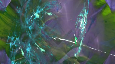 Fantezi kaotik renkli fraktal desen. Soyut Fraktal şekiller. 3D render resimde arka plan veya duvar kağıdı