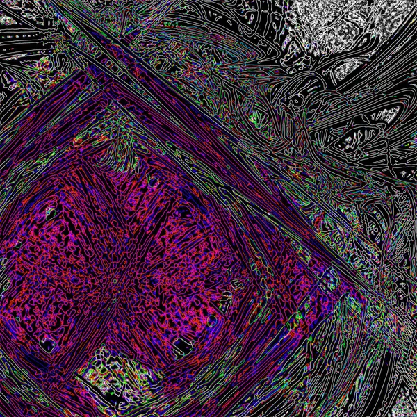 Fantasie chaotische kleurrijke fractale patroon. Abstracte fractale vormen. 3D rendering afbeelding achtergrond of behang — Stockfoto