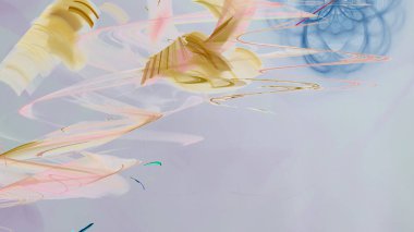 Fantezi kaotik renkli fraktal desen. Soyut Fraktal şekiller. 3D render resimde arka plan veya duvar kağıdı