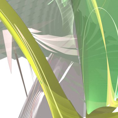 Fantezi kaotik renkli fraktal desen. Soyut Fraktal şekiller. 3D render resimde arka plan veya duvar kağıdı