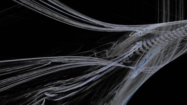 Fantezi kaotik renkli fraktal desen. Soyut Fraktal şekiller. 3D render resimde arka plan veya duvar kağıdı