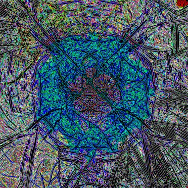 Fantezi kaotik renkli fraktal desen. Soyut Fraktal şekiller. 3D render resimde arka plan veya duvar kağıdı