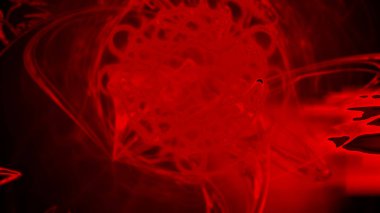 Fantezi kaotik renkli fraktal desen. Soyut Fraktal şekiller. 3D render resimde arka plan veya duvar kağıdı