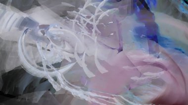 Fantezi kaotik renkli fraktal desen. Soyut Fraktal şekiller. 3D render resimde arka plan veya duvar kağıdı