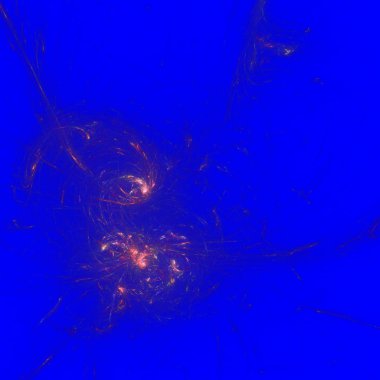 Fantezi kaotik renkli fraktal desen. Soyut Fraktal şekiller. 3D render resimde arka plan veya duvar kağıdı