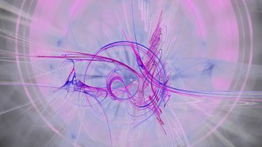 Fantezi kaotik renkli fraktal desen. Soyut Fraktal şekiller. 3D render resimde arka plan veya duvar kağıdı