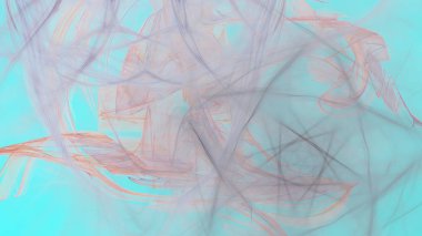 Fantezi kaotik renkli fraktal desen. Soyut Fraktal şekiller. 3D render resimde arka plan veya duvar kağıdı