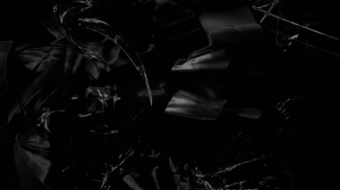 Fantezi kaotik renkli fraktal desen. Soyut Fraktal şekiller. 3D render resimde arka plan veya duvar kağıdı