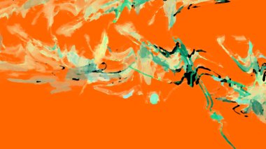 Fantezi kaotik renkli fraktal desen. Soyut Fraktal şekiller. 3D render resimde arka plan veya duvar kağıdı