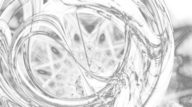 Fantezi kaotik renkli fraktal desen. Soyut Fraktal şekiller. 3D render resimde arka plan veya duvar kağıdı