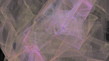 Fantezi kaotik renkli fraktal desen. Soyut Fraktal şekiller. 3D render resimde arka plan veya duvar kağıdı