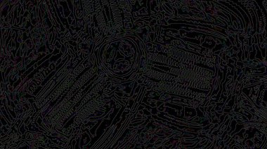 Fantezi kaotik renkli fraktal desen. Soyut Fraktal şekiller. 3D render resimde arka plan veya duvar kağıdı