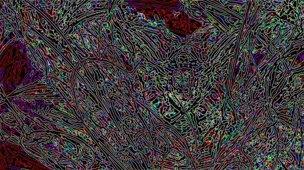 Fantasie chaotische kleurrijke fractale patroon. Abstracte fractale vormen. 3D rendering afbeelding achtergrond of behang — Stockfoto