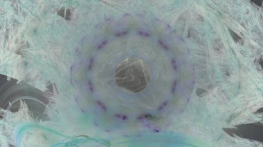 Fantezi kaotik renkli fraktal desen. Soyut Fraktal şekiller. 3D render resimde arka plan veya duvar kağıdı