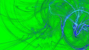 Fantezi kaotik renkli fraktal desen. Soyut Fraktal şekiller. 3D render resimde arka plan veya duvar kağıdı