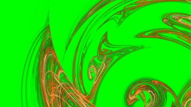 Fantezi kaotik renkli fraktal desen. Soyut Fraktal şekiller. 3D render resimde arka plan veya duvar kağıdı