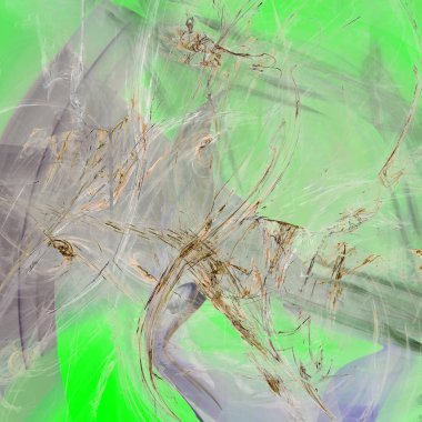 Fantezi kaotik renkli fraktal desen. Soyut Fraktal şekiller. 3D render resimde arka plan veya duvar kağıdı