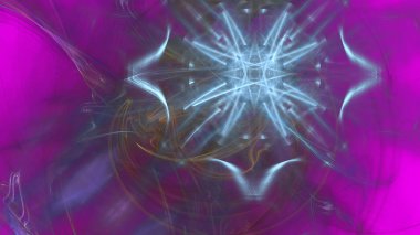 Fantezi kaotik renkli fraktal desen. Soyut Fraktal şekiller. 3D render resimde arka plan veya duvar kağıdı