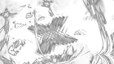 Fantezi kaotik renkli fraktal desen. Soyut Fraktal şekiller. 3D render resimde arka plan veya duvar kağıdı