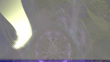 Fantezi kaotik renkli fraktal desen. Soyut Fraktal şekiller. 3D render resimde arka plan veya duvar kağıdı