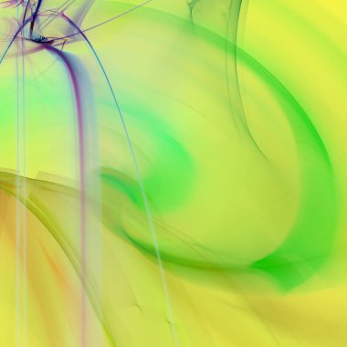 Fantezi kaotik renkli fraktal desen. Soyut Fraktal şekiller. 3D render resimde arka plan veya duvar kağıdı