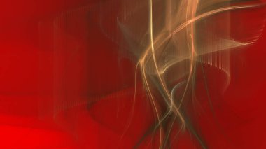 Fantezi kaotik renkli fraktal desen. Soyut Fraktal şekiller. 3D render resimde arka plan veya duvar kağıdı