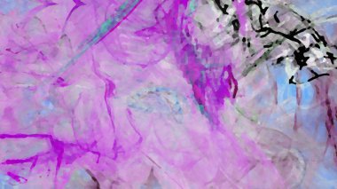 Fantezi kaotik renkli fraktal desen. Soyut Fraktal şekiller. 3D render resimde arka plan veya duvar kağıdı