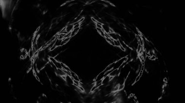 Fantezi kaotik renkli fraktal desen. Soyut Fraktal şekiller. 3D render resimde arka plan veya duvar kağıdı